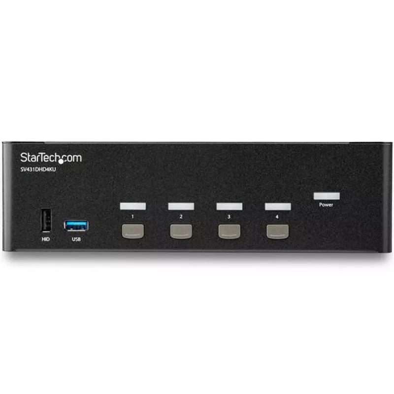 StarTech.com 4 Port HDMI KVM Switch - 4K 30Hz - Dual Display