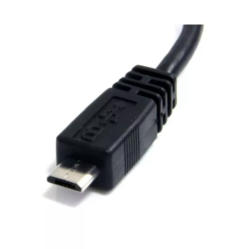 StarTech.com 6in Micro USB Cable - A to Micro B, 0.1524 m, USB A, Micro-USB B, Male/Male, 0.48 Gbit/s, Black
