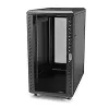 StarTech.com 4-Post 25U Server Rack Cabinet, Lockable 19 inch Data Rack Cabinet for Computer / AV / IT Equipment, Office / Home Network Rack with Casters & Adjustable Mounting Rails