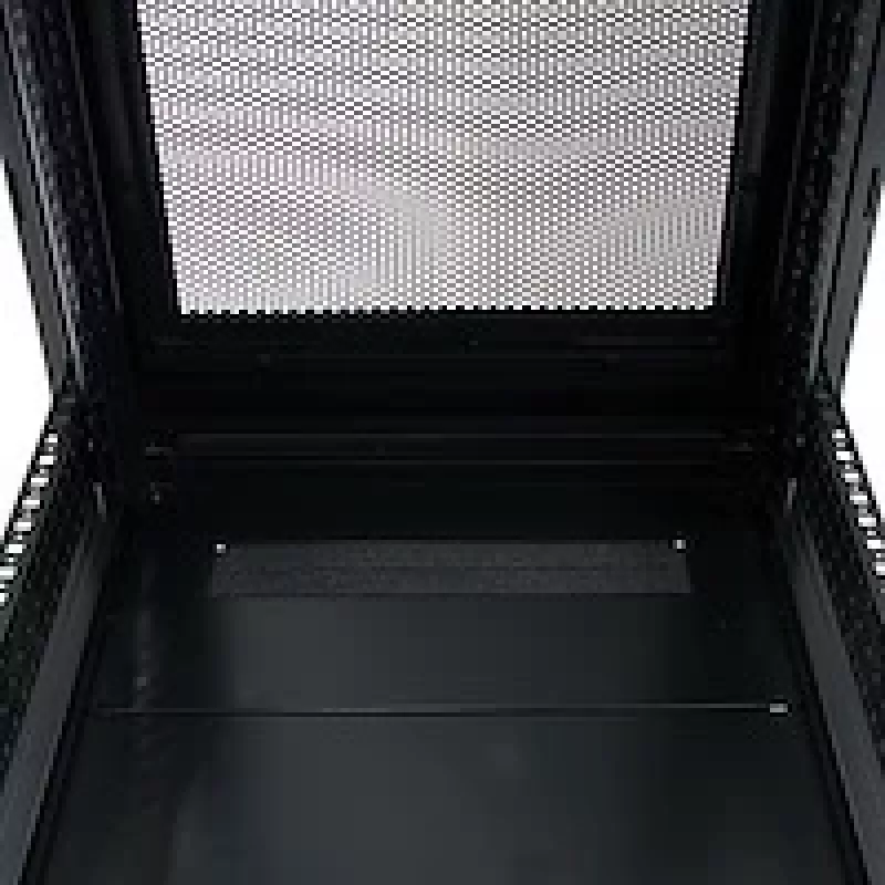 StarTech.com 4-Post 25U Server Rack Cabinet, Lockable 19 inch Data Rack Cabinet for Computer / AV / IT Equipment, Office / Home Network Rack with Casters & Adjustable Mounting Rails