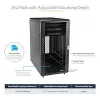 StarTech.com 4-Post 25U Server Rack Cabinet, Lockable 19 inch Data Rack Cabinet for Computer / AV / IT Equipment, Office / Home Network Rack with Casters & Adjustable Mounting Rails