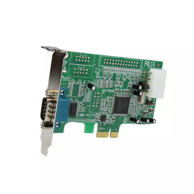 StarTech.com 1-port PCI Express RS232 Serial Adapter Card - PCIe RS232 Serial Host Controller Card - PCIe to Serial DB9 - 16550 UART - Low Profile Expansion Card - Windows & Linux