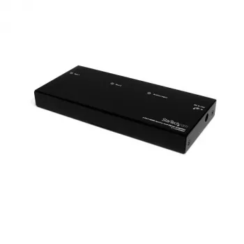 StarTech.com 2-port HDMI splitter and signal amplifier, HDMI, 2x HDMI, 1920 x 1200 pixels, Black, Steel, 15 m
