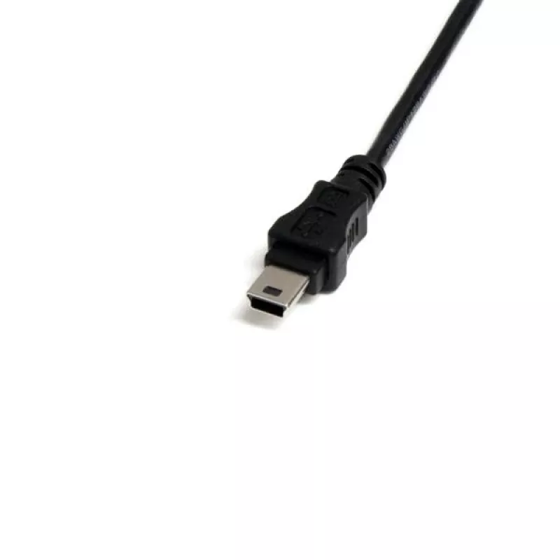 StarTech.com 1 ft Mini USB 2.0 Cable - USB A to Mini B F/M, 0.3 m, USB A, Mini-USB B, Male/Female, 0.48 Gbit/s, Black
