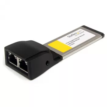 StarTech.com Dual Port ExpressCard Gigabit Laptop Ethernet NIC Network Adapter Card