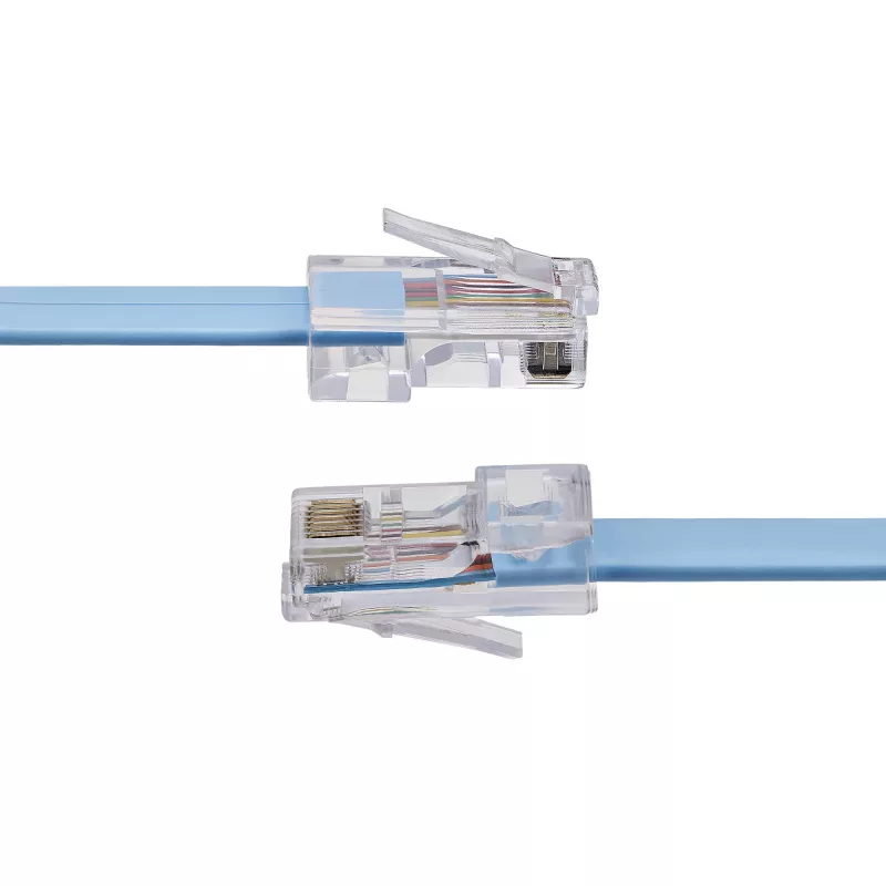 StarTech.com 6 ft Cisco Console Rollover Cable - RJ45 M/M, 1.8 m, RJ-45, RJ-45, Blue