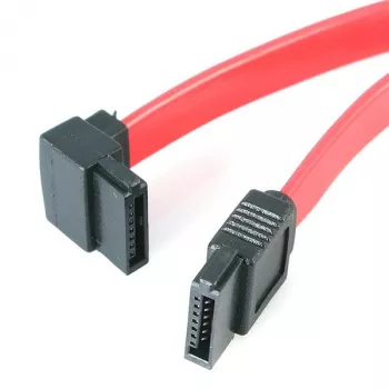StarTech.com 6in SATA to Left Angle SATA Serial ATA Cable, 0.152 m, SATA III, Male/Male, Red, Straight, Left