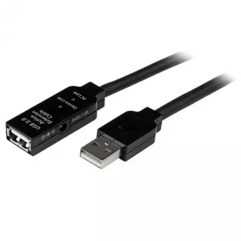 StarTech.com 35m USB 2.0 Active Extension Cable - M/F, 35 m, USB A, USB A, USB 2.0, Male/Female, Black