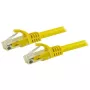 StarTech.com 15m CAT6 Ethernet Cable - Yellow CAT 6 Gigabit Ethernet Wire -250MHz 100W PoE RJ45 UTP Network/Patch Cord Snagless w/Strain Relief Individually Tested