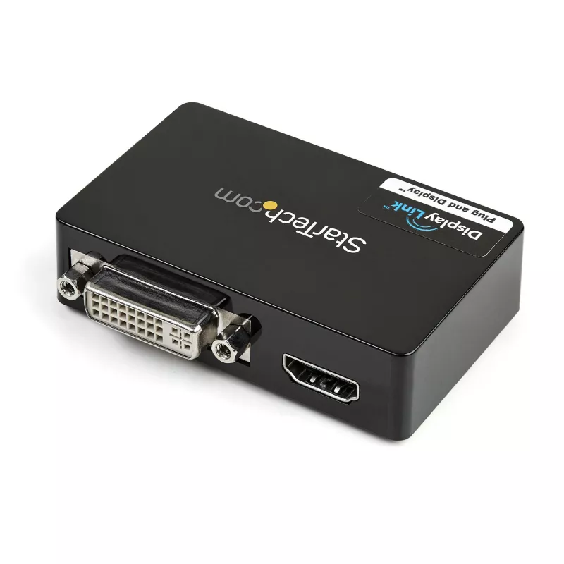 StarTech.com USB 3.0 to HDMI / DVI Adapter - 2048x1152, 3.2 Gen 1 (3.1 Gen 1), USB Type-B, DVI output, HDMI output, 2048 x 1152 pixels