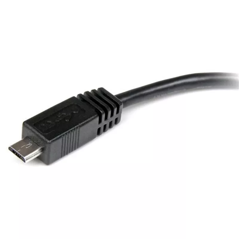 StarTech.com 6in Micro USB to Mini USB Adapter Cable M/F, 0.15 m, Mini-USB B, Micro-USB A, Male/Female, Black