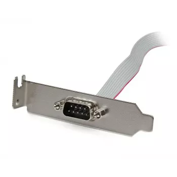 StarTech.com 1 Port 16in DB9 Serial Port Bracket to 10 Pin Header - Low Profile