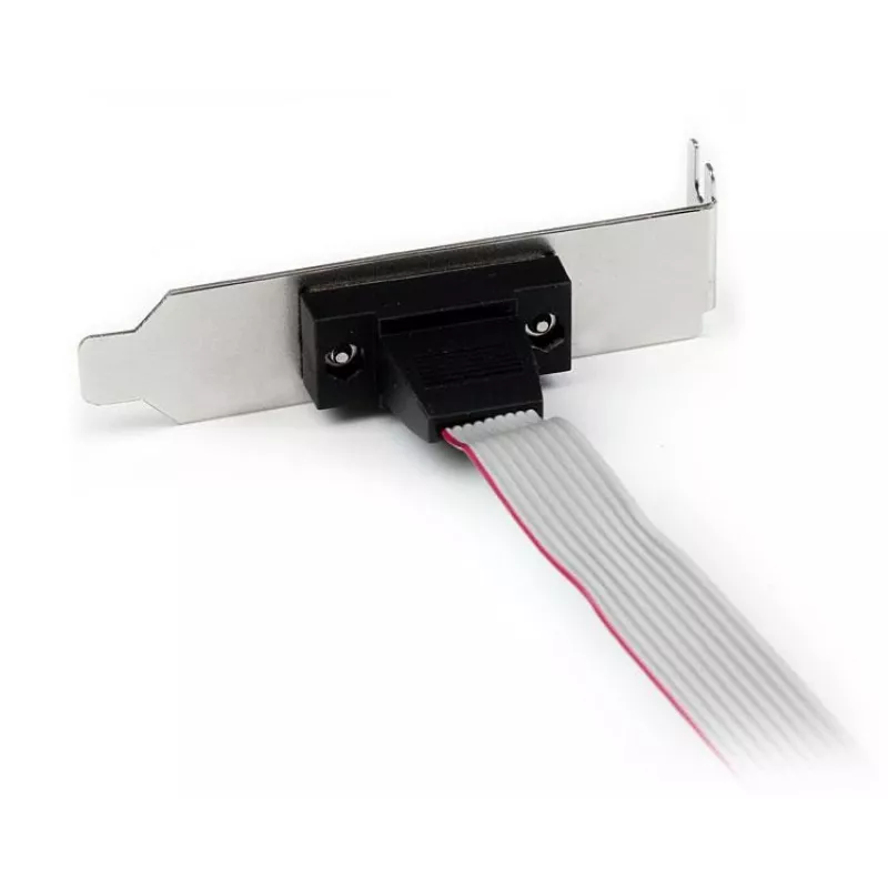 StarTech.com 1 Port 16in DB9 Serial Port Bracket to 10 Pin Header - Low Profile