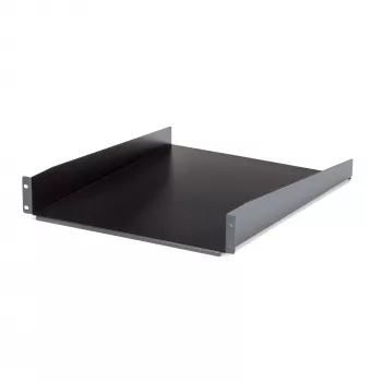 StarTech.com 2U Server Rack Shelf - Universal Rack Mount Cantilever Shelf for 19 inch Network Equipment Rack & Cabinet - Heavy Duty Steel – Weight Capacity 50lb/23kg - 22 inch Deep Tray, Black