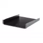 StarTech.com 2U Server Rack Shelf - Universal Rack Mount Cantilever Shelf for 19 inch Network Equipment Rack & Cabinet - Heavy Duty Steel – Weight Capacity 50lb/23kg - 22 inch Deep Tray, Black