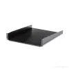 StarTech.com 2U Server Rack Shelf - Universal Rack Mount Cantilever Shelf for 19 inch Network Equipment Rack & Cabinet - Heavy Duty Steel – Weight Capacity 50lb/23kg - 22 inch Deep Tray, Black
