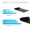 StarTech.com 2U Server Rack Shelf - Universal Rack Mount Cantilever Shelf for 19 inch Network Equipment Rack & Cabinet - Heavy Duty Steel – Weight Capacity 50lb/23kg - 22 inch Deep Tray, Black