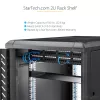StarTech.com 2U Server Rack Shelf - Universal Rack Mount Cantilever Shelf for 19 inch Network Equipment Rack & Cabinet - Heavy Duty Steel – Weight Capacity 50lb/23kg - 22 inch Deep Tray, Black
