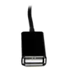 StarTech.com USB OTG Adapter Cable for Samsung Galaxy Tab, 0.1524 m, Samsung 30p, USB A, Black, Male, Female