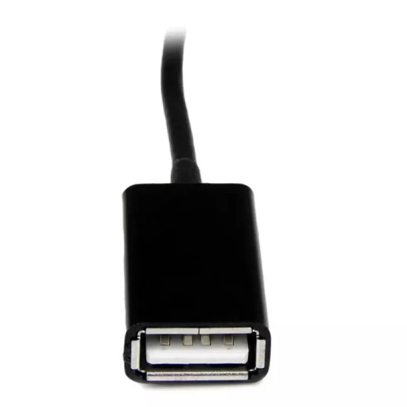 StarTech.com USB OTG Adapter Cable for Samsung Galaxy Tab, 0.1524 m, Samsung 30p, USB A, Black, Male, Female