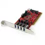StarTech.com 4-Port PCI USB 3.0 Adapter Card with SATA/SP4 Power