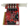 StarTech.com 4-Port PCI USB 3.0 Adapter Card with SATA/SP4 Power