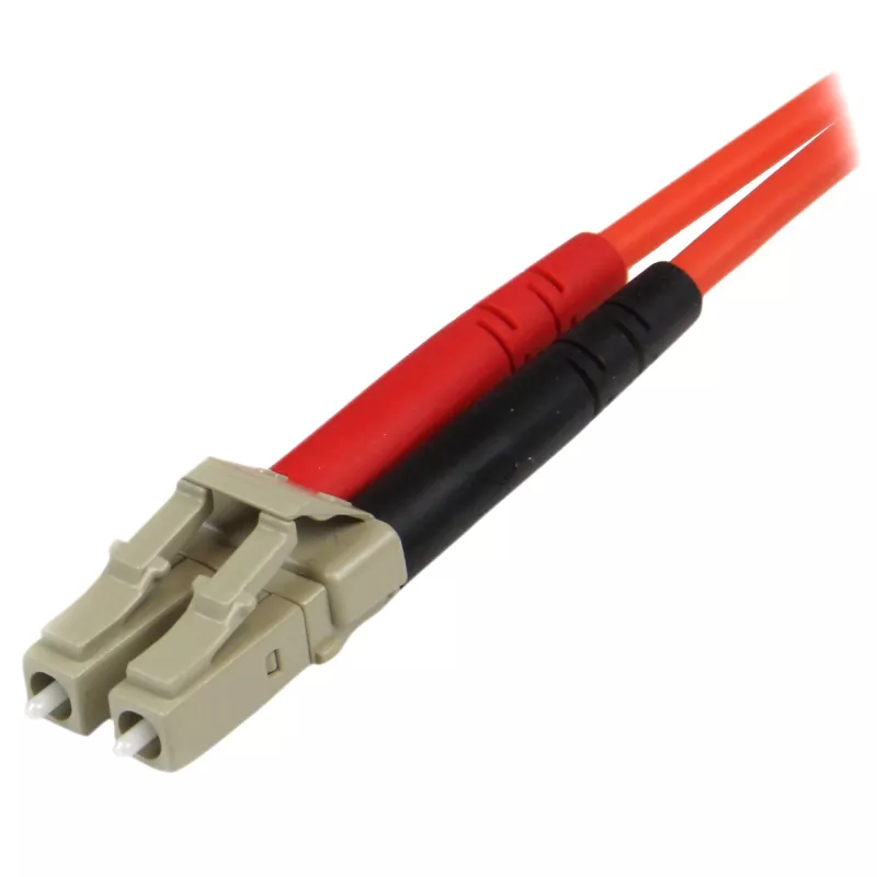 StarTech.com 1m Fiber Optic Cable - Multimode Duplex 50/125 - LSZH Fiber Jumper Cord - LC/ST