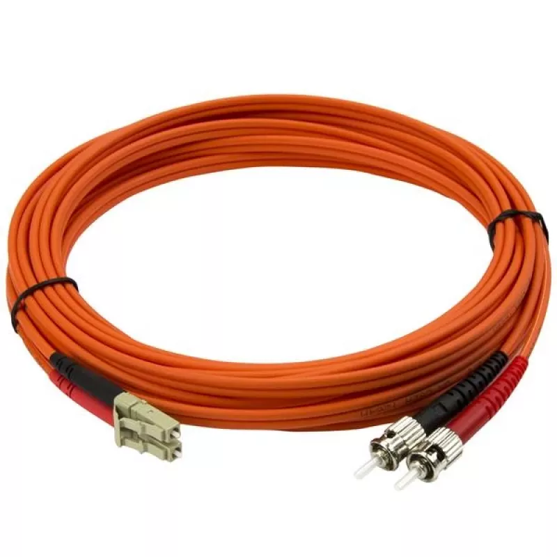 StarTech.com 5m Fiber Optic Cable - Multimode Duplex 50/125 - LSZH Fiber Jumper Cord - LC/ST