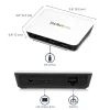 StarTech.com USB 3.0 to Gigabit Ethernet NIC Network Adapter with 3 Port Hub - White