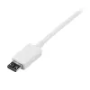 StarTech.com 0.5m White Micro USB Cable - A to Micro B, 0.5 m, USB A, Micro-USB B, USB 2.0, Male/Male, White
