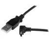 StarTech.com 1m Mini USB Cable - A to Up Angle Mini B, 1 m, USB A, Mini-USB B, USB 2.0, Male/Male, Black