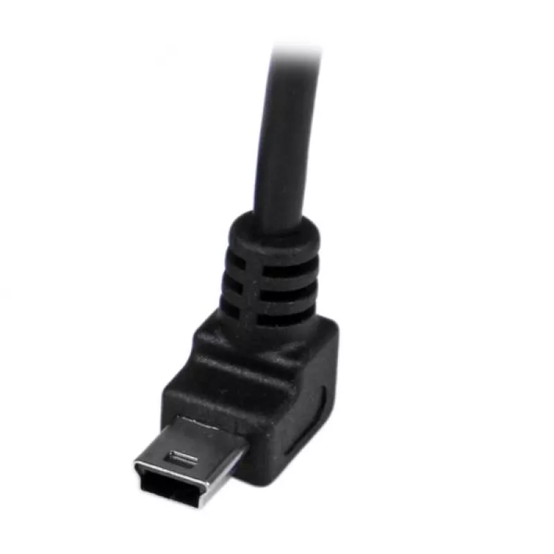 StarTech.com 1m Mini USB Cable - A to Up Angle Mini B, 1 m, USB A, Mini-USB B, USB 2.0, Male/Male, Black