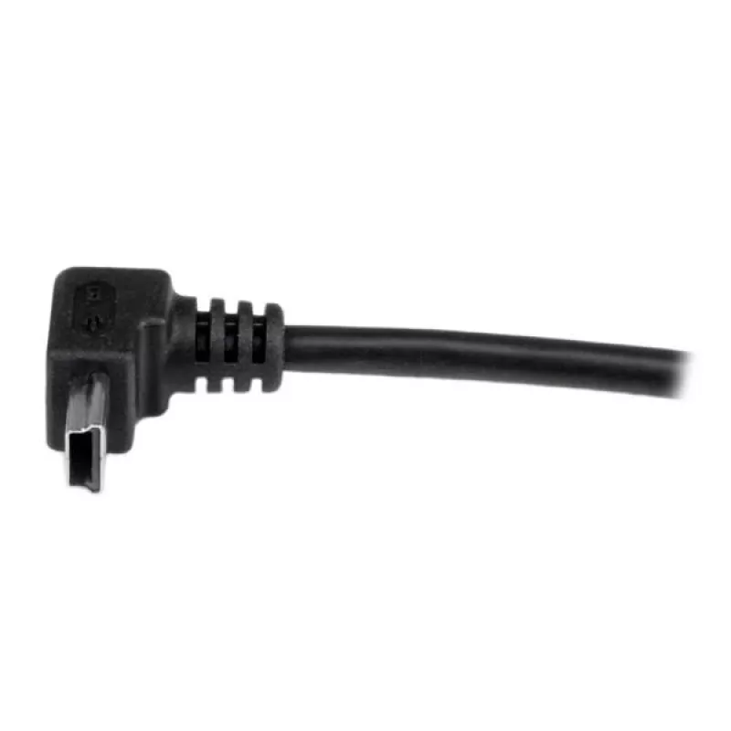 StarTech.com 1m Mini USB Cable - A to Up Angle Mini B, 1 m, USB A, Mini-USB B, USB 2.0, Male/Male, Black