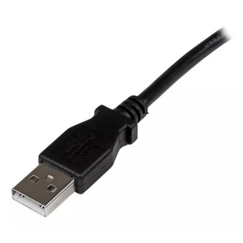 StarTech.com 1m USB 2.0 A to Right Angle B Cable - M/M, 1 m, USB A, USB B, USB 2.0, Male/Male, Black
