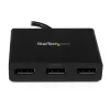 StarTech.com 3-Port Multi Monitor Adapter - DisplayPort 1.2 MST Hub to Dual 4K 30Hz & 1x 1080p - Video Splitter for Extended Desktop Mode on Windows PCs Only - DP to 3x DP Monitors
