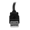 StarTech.com 1m USB 2.0 A to Left Angle B Cable - M/M, 1 m, USB A, USB B, USB 2.0, Male/Male, Black