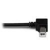StarTech.com 2m USB 2.0 A to Left Angle B Cable - M/M, 2 m, USB A, USB B, USB 2.0, Male/Male, Black