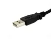 StarTech.com 3 ft Panel Mount USB Cable A to A - F/M, 0.9 m, USB A, USB A, USB 2.0, Black
