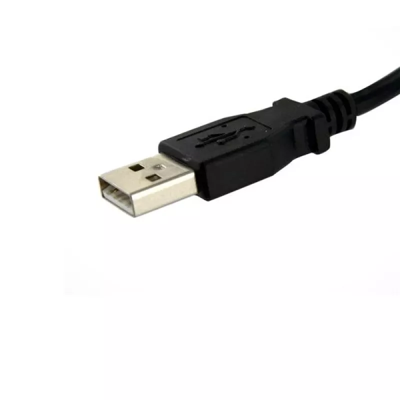 StarTech.com 3 ft Panel Mount USB Cable A to A - F/M, 0.9 m, USB A, USB A, USB 2.0, Black
