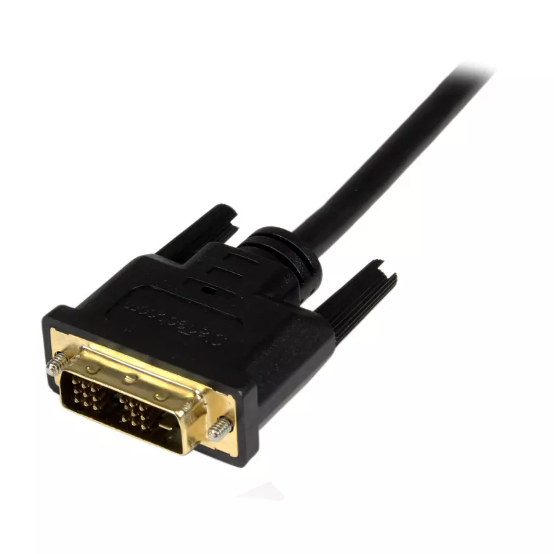 StarTech.com 6ft (2m) Micro HDMI to DVI Cable - Micro HDMI to DVI Adapter Cable - Micro HDMI Type-D Device to DVI-D Single Link Monitor/Display/Projector Video Converter Cord - Durable