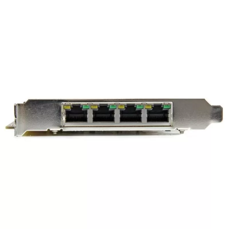 StarTech.com 4 Port Gigabit Power over Ethernet PCIe Network Card - PSE / PoE PCI Express NIC - TAA
