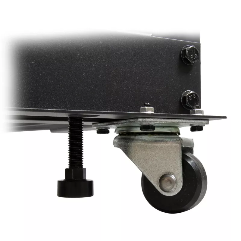 StarTech.com 4-Post 42U Mobile Open Frame Server Rack, Four Post 19 inch Network Rack with Wheels, Rolling Rack with Adjustable Depth for Computer/AV/Data/IT Equipment - Casters, Leveling Feet or Floor Mounting
