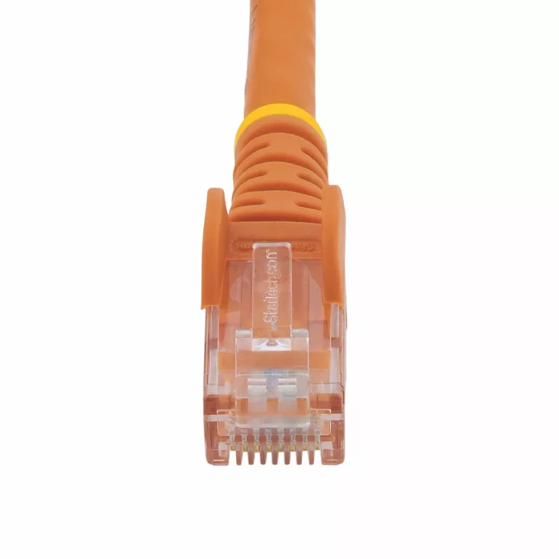 StarTech.com 3m CAT6 Ethernet Cable - Orange CAT 6 Gigabit Ethernet Wire -250MHz 100W PoE RJ45 UTP Network/Patch Cord Snagless w/Strain Relief Individually Tested