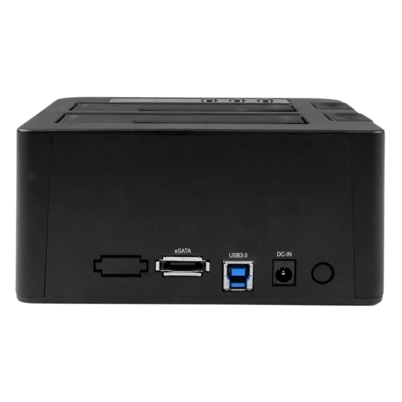 StarTech.com Dual Bay Hard Drive Duplicator, Standalone USB 3.0 (5 Gbps) / eSATA to 2.5/3.5 inch SATA III HDD/SSD Cloner/Copier, Hard Drive Docking Station, Hard Disk Cloner