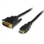 StarTech.com 0.5m HDMI® to DVI-D Cable - M/M, 0.5 m, HDMI, DVI-D, Gold, Black, Polyvinyl chloride (PVC)