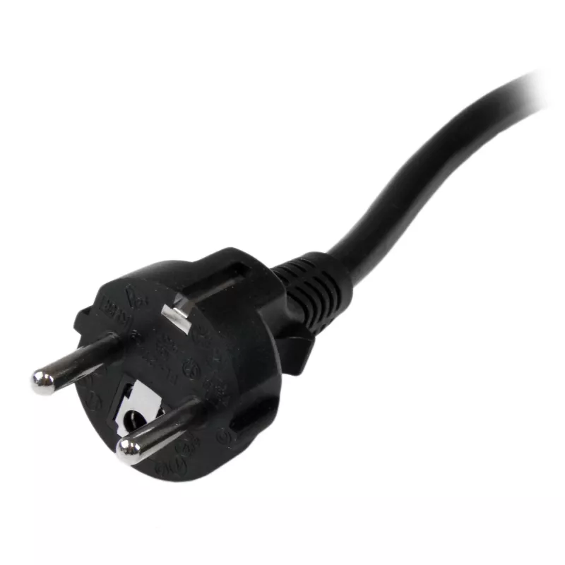 StarTech.com 2m (6ft) Computer Power Cord, 16AWG, EU Schuko to C19, 16A 250V, Black Replacement AC Power Cord, Printer Power Cord, PC Power Supply Cable, Monitor Power Cable - UL Listed