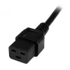StarTech.com 2m (6ft) Computer Power Cord, 16AWG, EU Schuko to C19, 16A 250V, Black Replacement AC Power Cord, Printer Power Cord, PC Power Supply Cable, Monitor Power Cable - UL Listed