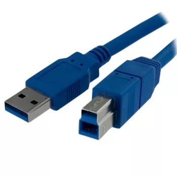StarTech.com 1m SuperSpeed USB 3.0 Cable A to B - M/M, 1 m, USB A, USB B, USB 3.2 Gen 1 (3.1 Gen 1), Male/Male, Blue