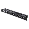 StarTech.com Horizontal 1U Server Rack Cable Management Finger Duct w/ Cover - 19 inch Network Rack Wire Duct Raceway Panel - Slotted Wire Duct