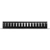 StarTech.com Horizontal 1U Server Rack Cable Management Finger Duct w/ Cover - 19 inch Network Rack Wire Duct Raceway Panel - Slotted Wire Duct